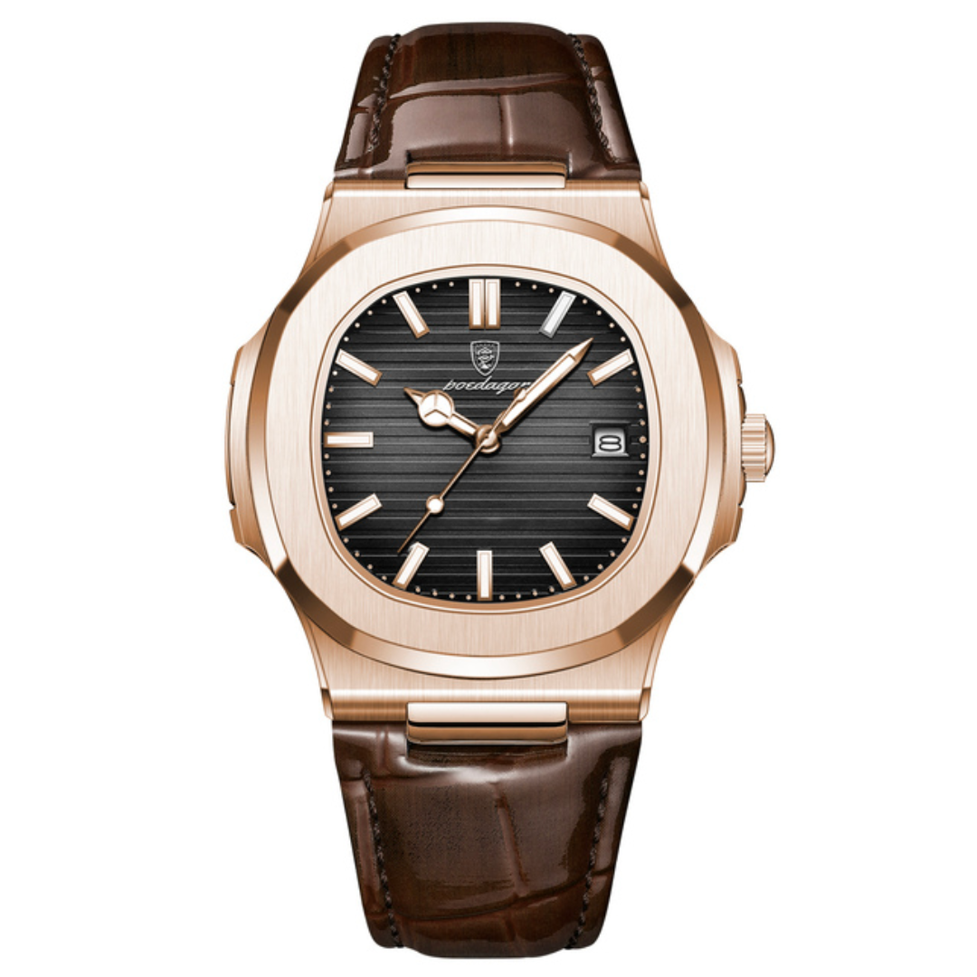 Đồng hồ Poedagar Nautilus Pelle Gold