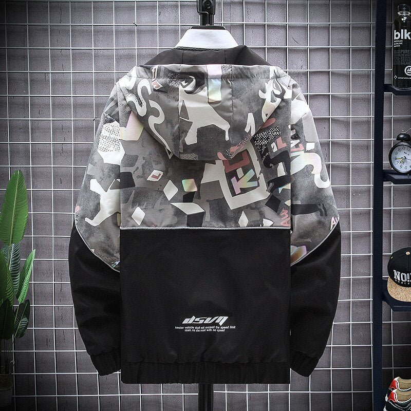 Casaco com capuz refletor para homem Moonrock