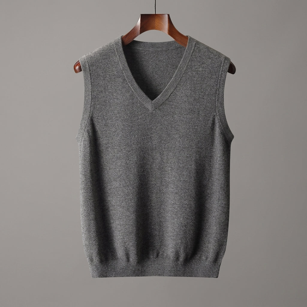 Gilet in maglia con scollo a V