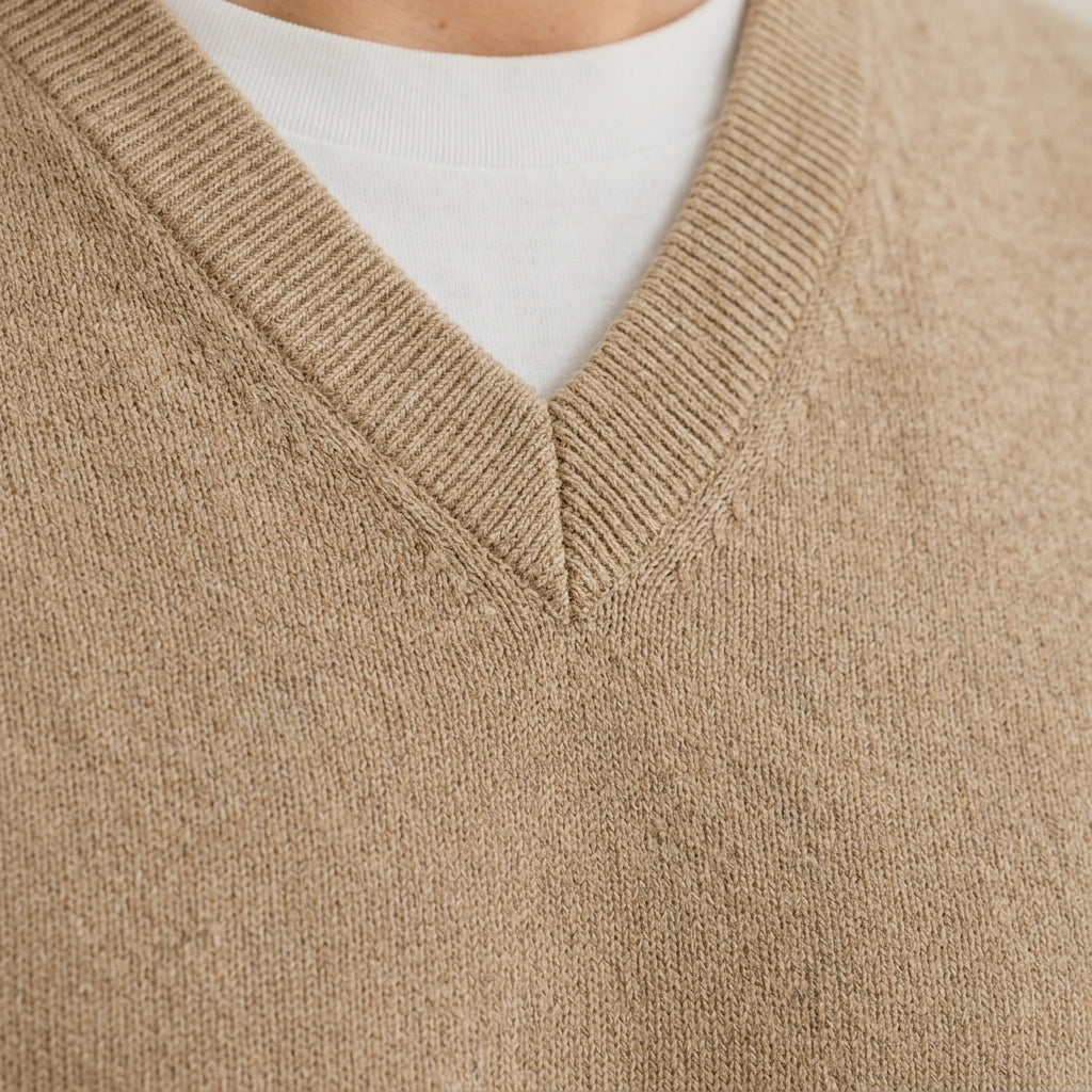 Gilet in maglia con scollo a V