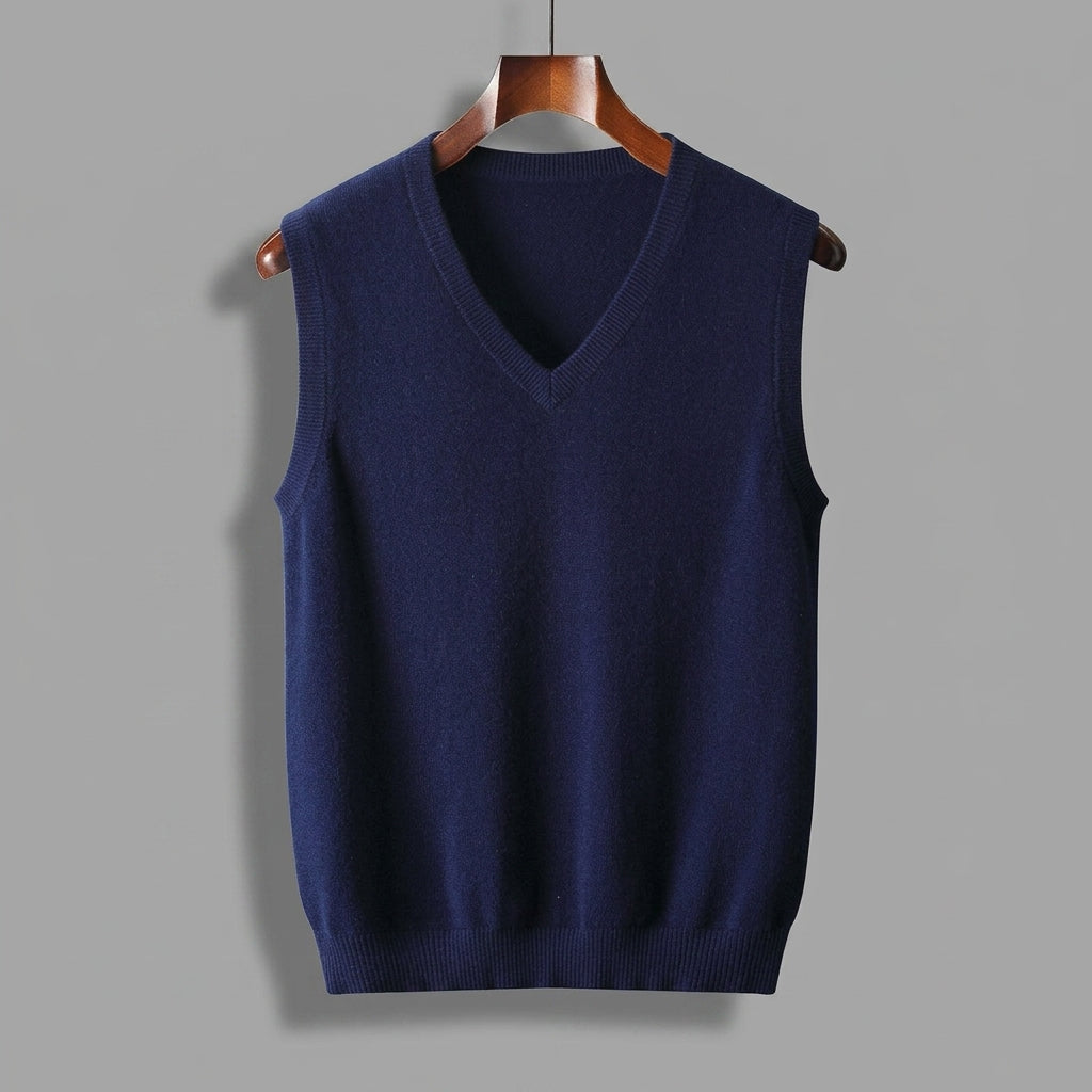 Gilet in maglia con scollo a V