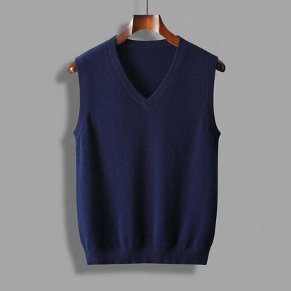Gilet in maglia con scollo a V