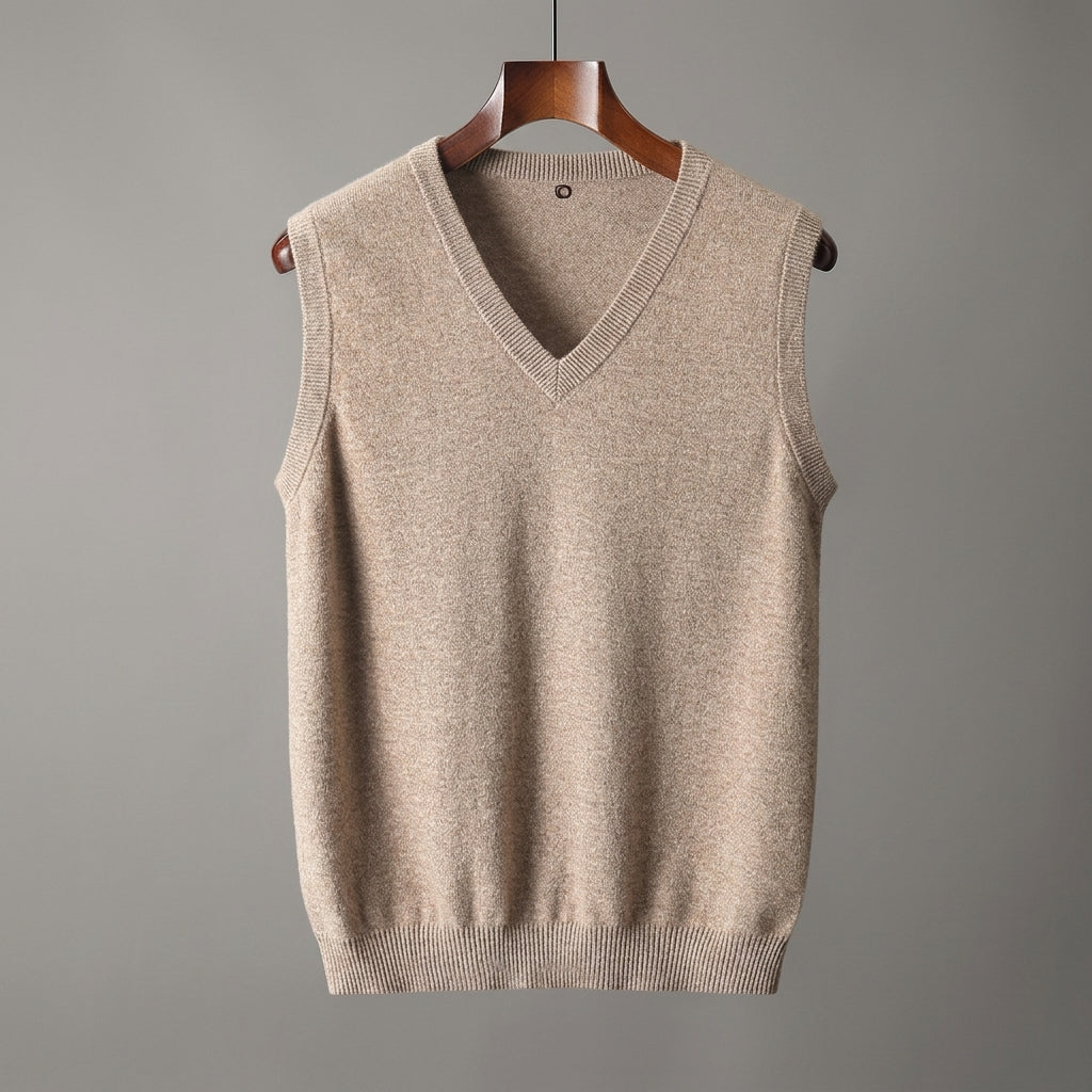 Gilet in maglia con scollo a V