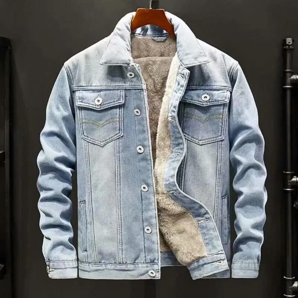 Napoli jeansjacka med fleecefoder