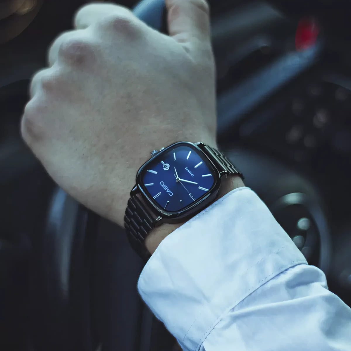 Reloj lujoso CASIO de 36 mm - Resistente al agua | Acero transferido
