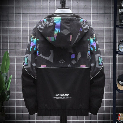 Casaco com capuz refletor para homem Moonrock