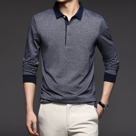 Langarm-Poloshirt für Herren Belami