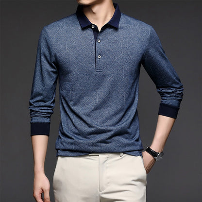 Belami 男士長袖 Polo 衫