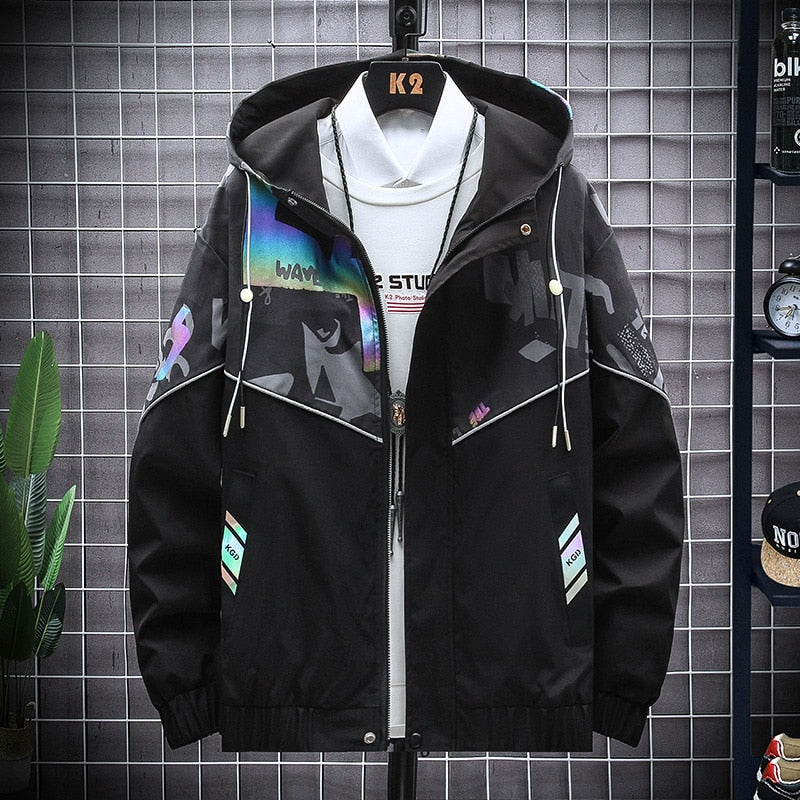 Casaco com capuz refletor para homem Moonrock