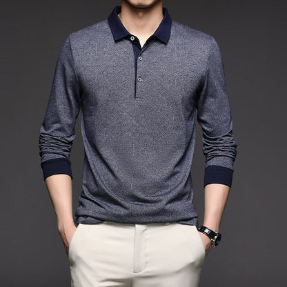 Belami 男士長袖 Polo 衫
