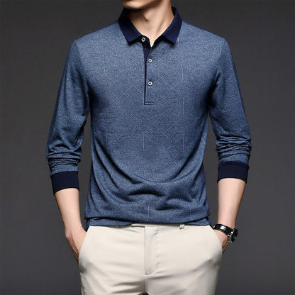 Belami 男士長袖 Polo 衫