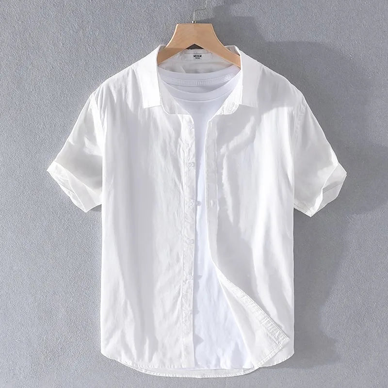 Camicia di lino con bottoni Georges Seurat