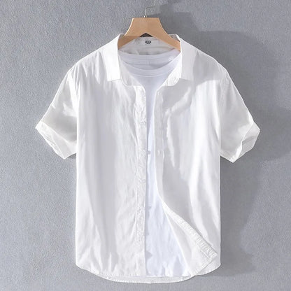 Camicia di lino con bottoni Georges Seurat