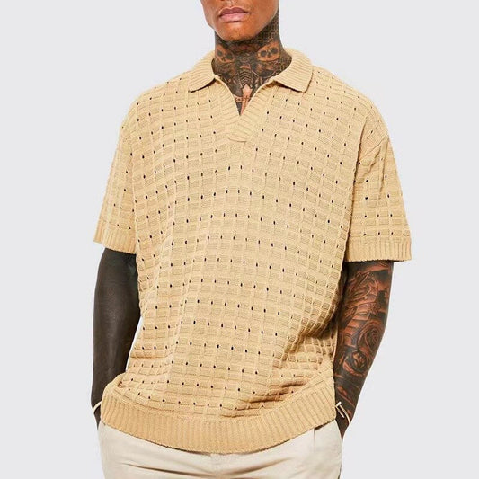 Gestricktes Poloshirt für Herren von Vinthentic Giovani