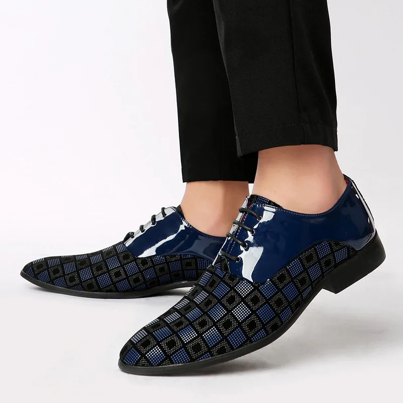 Sepatu Oxford Bermotif Thierry Lemoine