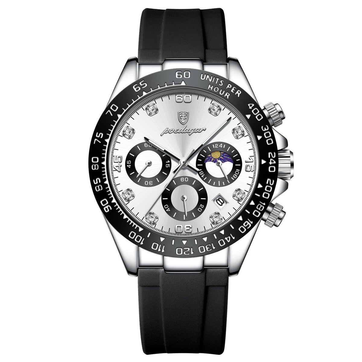 Poedagar Chronograph Fase Date 手錶