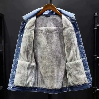 Napoli jeansjacka med fleecefoder