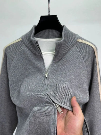Alden Crown Knitted Designer Jacket