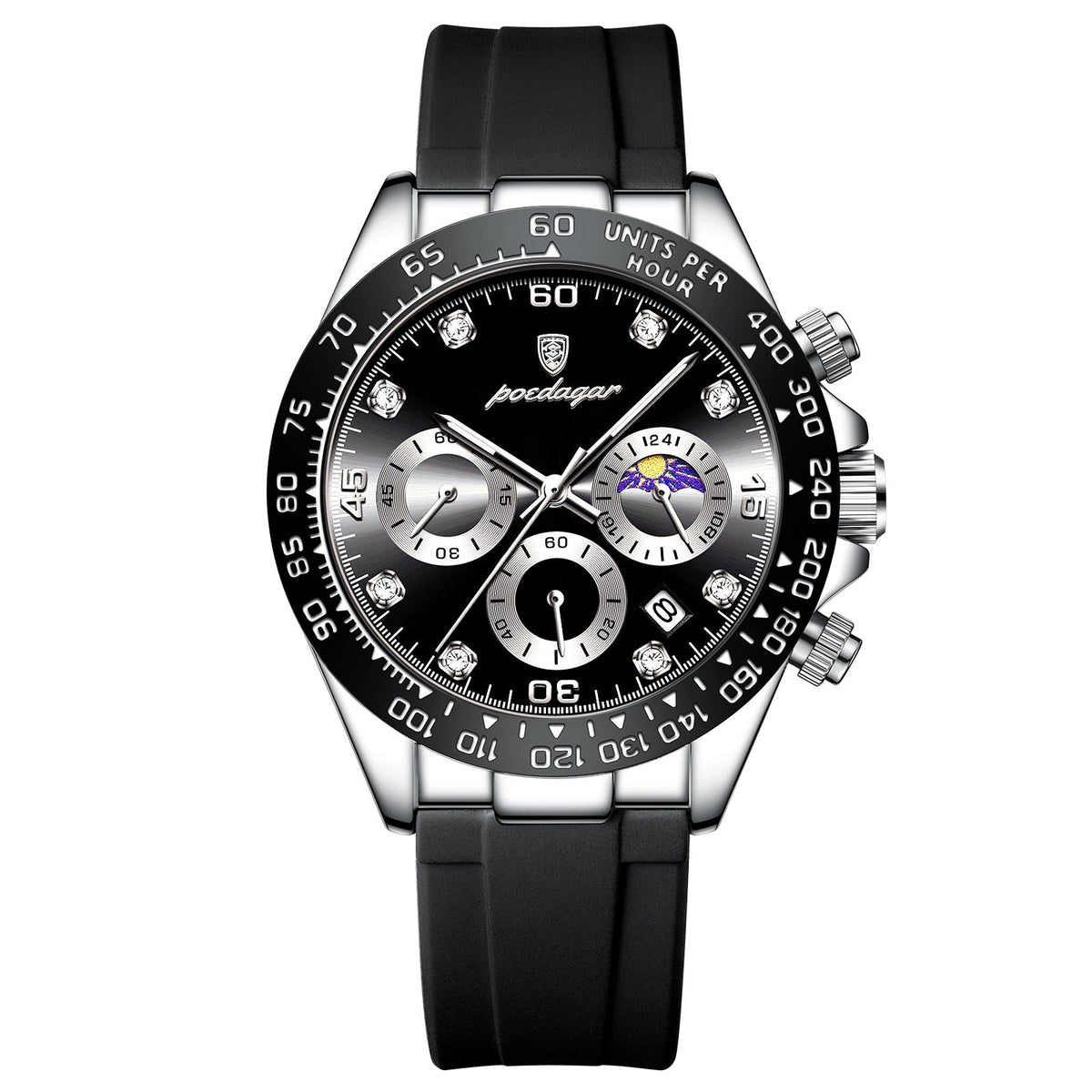 Poedagar Chronograph Fase Date 手錶