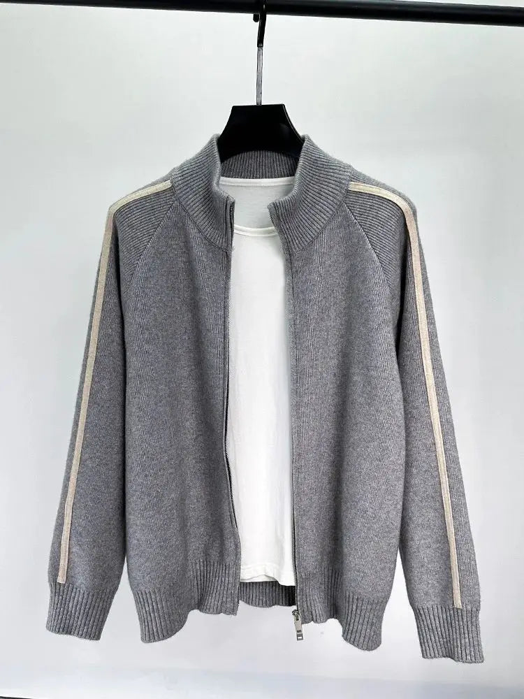 Alden Crown Knitted Designer Jacket