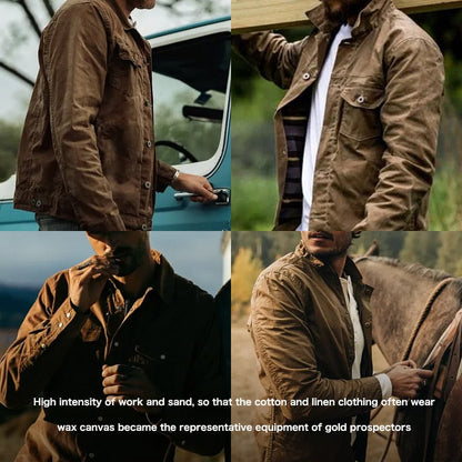 Jaket Tin Cloth Retro Pria Vinthentic