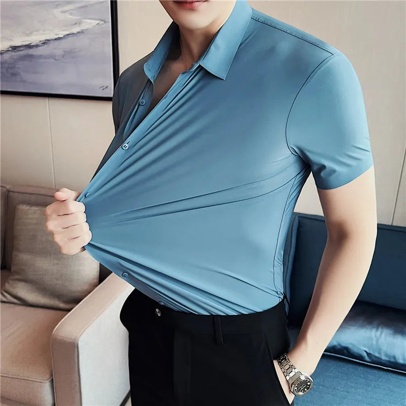 Henri Valliere 男士短袖襯衫