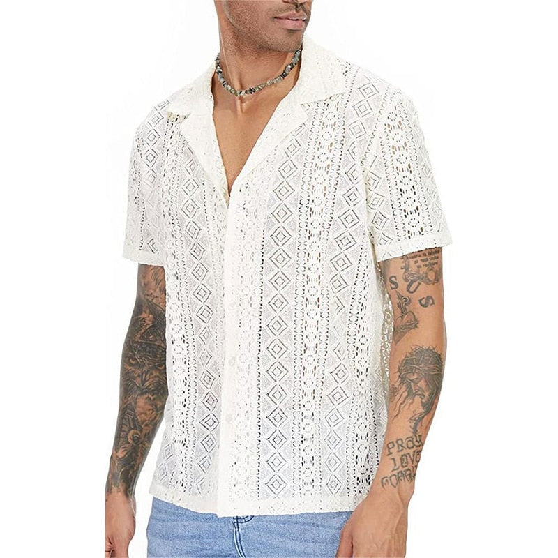 Camicia ricamata Vinthentic Amadeo