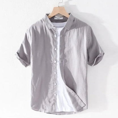 Camicia di lino con bottoni Georges Seurat