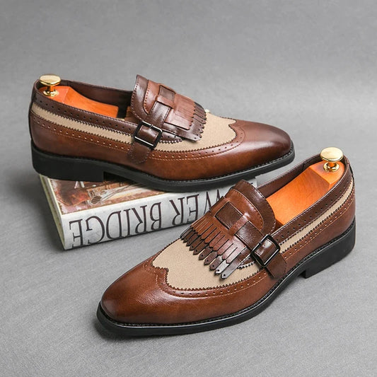 Sepatu Monk Strap Kiltie Enzo Caravelli