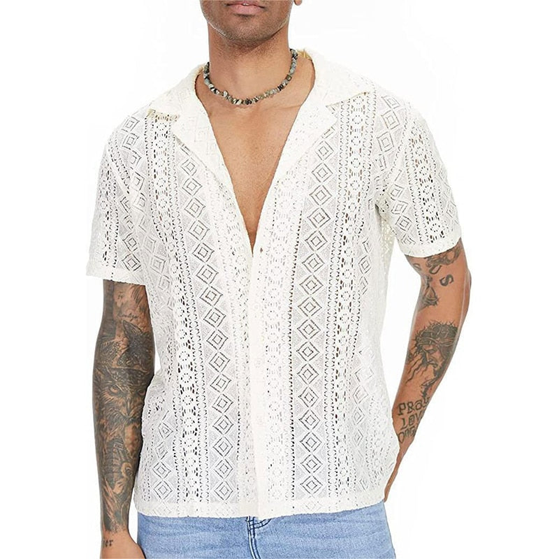 Camicia ricamata Vinthentic Amadeo