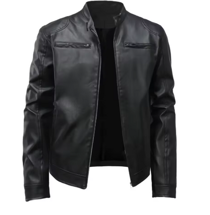 Şık Slim Fit Erkek Deri Ceket