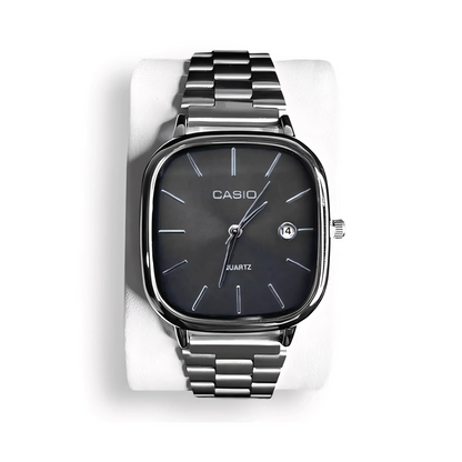 Reloj lujoso CASIO de 36 mm - Resistente al agua | Acero transferido
