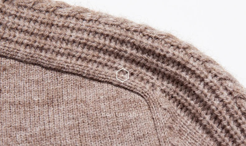 Filippo Lippi Kaschmirpullover mit Reißverschlusskragen