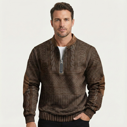 Kardigan Rajut Rib Oversized dengan Kancing Depan